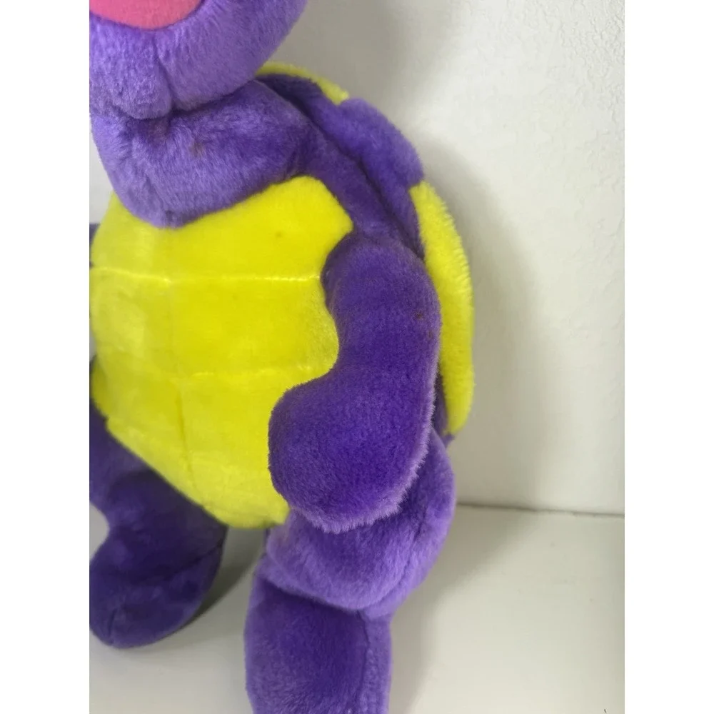 BJ Toy Company Vintage Purple Turtle Plush Toy